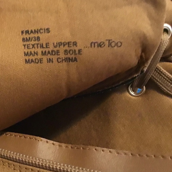 ME TOO TEXTILE UPPER BROWN SUEDE 3.5 HEEL BOOTS / SIDE ZIPPER/ NWOT/ SIZE 8 - Picture 5 of 5